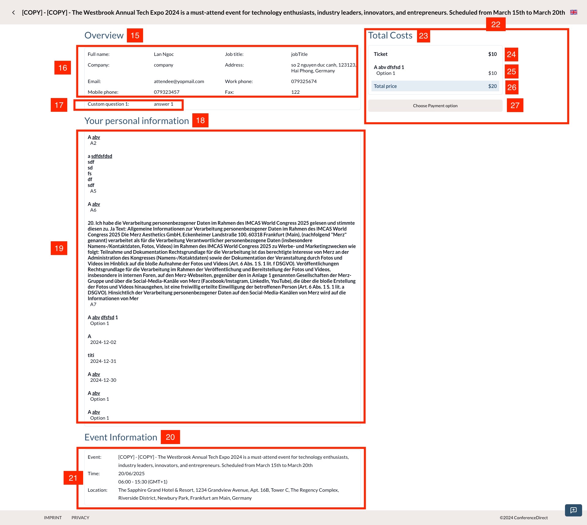 Register Event Form Step 3